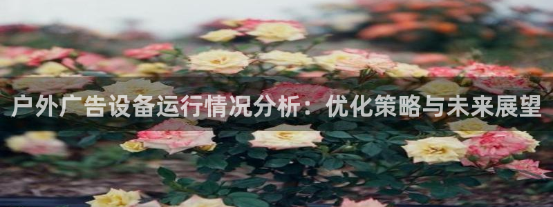 杏宇平台代理多少钱一次：户外广告设备运行