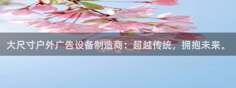 杏宇平台登陆：大尺寸户外广告设备制造商：超越传统，拥抱未来。