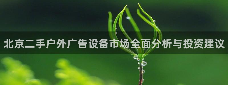 杏宇平台代理：北京二手户外广告设备市场全面分析与投资建议
