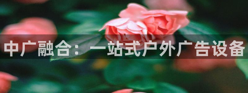 杏宇平台注册地址在哪里：中广融合：一站式户外广告设备