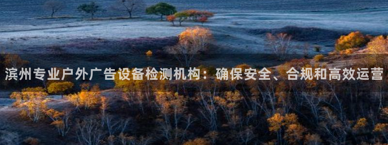 杏宇代理注册：滨州专业户外广告设备检测机构：确保安全、合规和高效运营