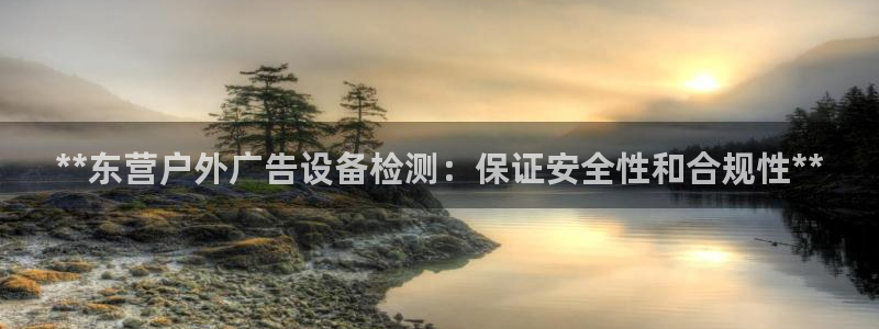 杏宇官方平台官网：**东营户外广告设备检测：保证安全性和合规性**