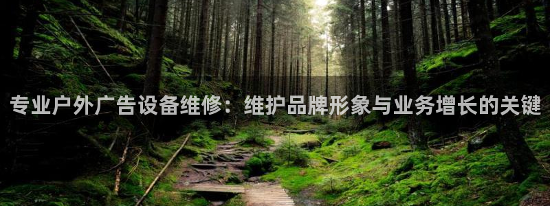 杏宇平台招商：专业户外广告设备维修：维护