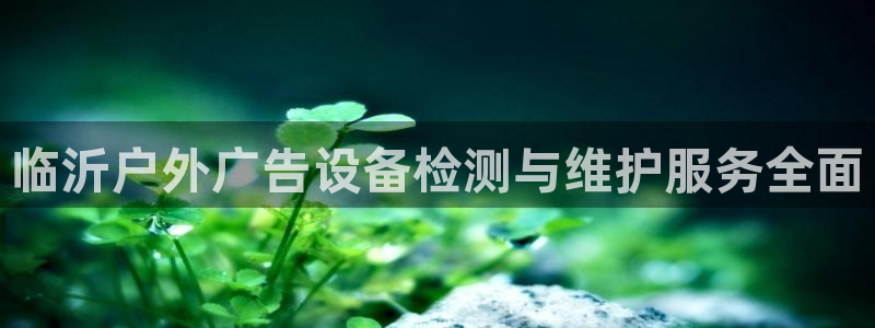 杏宇平台登录步骤图：临沂户外广告设备检测与维护服务全面